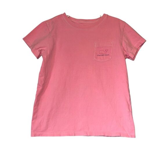 Kid's Vineyard Vines Pink Short Sleeve Logo Tee - Picture 1 of 7